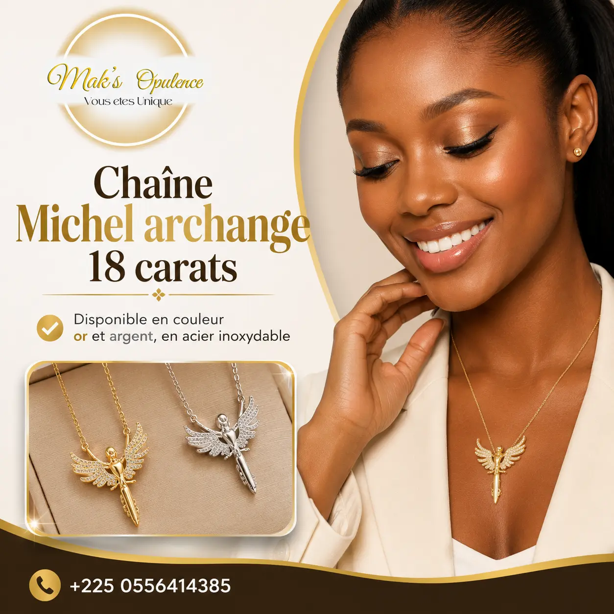 Publicité pour une chaîne Michel archange